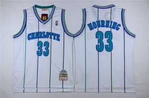 Maillot De Basket Charlotte Hornets Alonzo Mourning 33 Engrener Retro Blanc